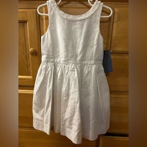 Polo Ralph Lauren Girl’s Classic Solid White Sleeveless Dress Size 4 New w/Tags